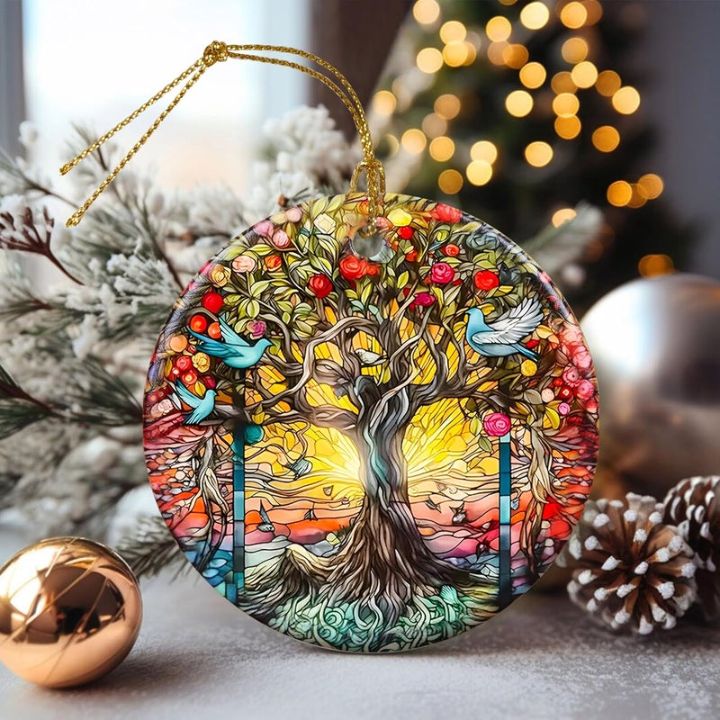 Touber Tree of Life Christmas Ornament, Christmas Ornaments for Tree, Christmas Tree Decor, Holiday Ornament - Image 4